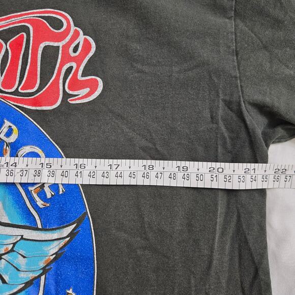 1993 Aerosmith Vintage Aero Force One Tour Shirt XL Original Single Stitch - Picture 9 of 10